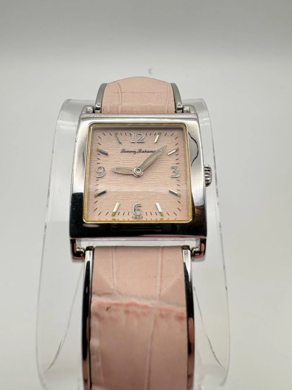 Tommy Bahama TB4009 Swiss Pink Dial Sterling Silver 925 Quartz Women Watch